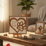 Forever In Our Hearts Custom Pet Paw Layer Wood Sign Forever In Our Hearts Custom Pet Paw Layer Wood Sign