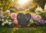 Always and Forever Memorial Garden Stone Heartfelt Engraved Gift