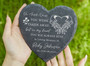 Always and Forever Memorial Garden Stone Heartfelt Engraved Gift