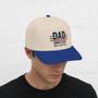 Custom Papa With Kids Names - Embroidered Mid Profile Baseball Cap Custom Papa With Kids Names - Embroidered Mid Profile Baseball Cap