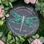 Dragonfly Memorial Garden Stone Custom Remembrance Gift Dragonfly Memorial Garden Stone Custom Remembrance Gift