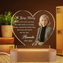 Everlasting Night Light Personalized Parent Memorial Plaque