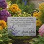 Forever Remembered Memorial Garden Stone Custom Sympathy Gift Forever Remembered Memorial Garden Stone Custom Sympathy Gift