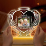 Heart Shaped Photo Memorial Night Light Glowing Tribute Heart Shaped Photo Memorial Night Light Glowing Tribute