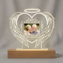 Heart Shaped Photo Memorial Night Light Glowing Tribute Heart Shaped Photo Memorial Night Light Glowing Tribute