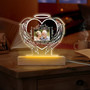 Heart Shaped Photo Memorial Night Light Glowing Tribute Heart Shaped Photo Memorial Night Light Glowing Tribute