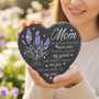 Mom Eternal Love Custom Heart Slate Memorial Garden Stone Mom Eternal Love Custom Heart Slate Memorial Garden Stone