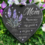 Mom Eternal Love Custom Heart Slate Memorial Garden Stone Mom Eternal Love Custom Heart Slate Memorial Garden Stone