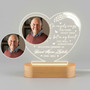Personalized Angel Wings Memorial Night Light Photo Sympathy Gift