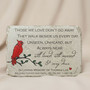 Personalized Memorial Garden Stone Cardinal – In Loving Memory Gift