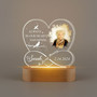 Personalized Memorial Infinity Heart Night Light Photo Sympathy Personalized Memorial Infinity Heart Night Light Photo Sympathy