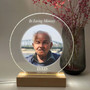 Personalized Round Memorial Night Light Photo Mom Sympathy Gift Personalized Round Memorial Night Light Photo Mom Sympathy Gift