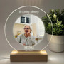 Personalized Round Memorial Night Light Photo Mom Sympathy Gift Personalized Round Memorial Night Light Photo Mom Sympathy Gift