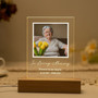Radiant Acrylic Photo Frame Unique Memorial Night Light