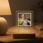 Radiant Acrylic Photo Frame Unique Memorial Night Light