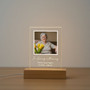 Radiant Acrylic Photo Frame Unique Memorial Night Light