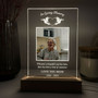 White Doves Night Light Serene Photo Memorial Tribute