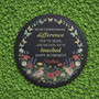 A Life in Bloom Custom Floral Memorial Garden Stone Slate A Life in Bloom Custom Floral Memorial Garden Stone Slate