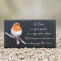 A Visit from Heaven Robin Memorial Garden Stone Sign