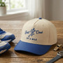 Best Dad By A Mile - Embroidered Mid Profile Baseball Cap