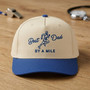 Best Dad By A Mile - Embroidered Mid Profile Baseball Cap