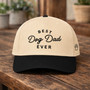 Best Dog Dad Ever - Embroidered Mid Profile Baseball Cap Gift Best Dog Dad Ever - Embroidered Mid Profile Baseball Cap Gift
