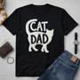 Cherished Cat Dad Embroidered Comfort Colors T-shirt