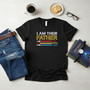 Custom Galaxy Father Embroidered Comfort Colors T-shirt