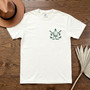 Custom Golf Dad's First Day Embroidered Comfort Colors T-shirt