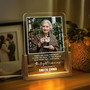 Custom Memorial Photo Night Light Table Decoration for Loss of Mom