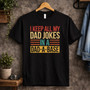 Dad-A-Base Jokes Embroidered Comfort Colors T-shirt