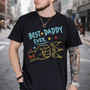 Dad's Eternal Fist Bump Embroidered Comfort Colors T-shirt