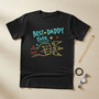 Dad's Eternal Fist Bump Embroidered Comfort Colors T-shirt