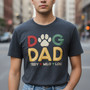 Dog Dad's Custom Embroidered Comfort Colors T-shirt Dog Dad's Custom Embroidered Comfort Colors T-shirt