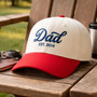 Embroidered Mid Profile Baseball Cap - Custom Dad Year Keepsake