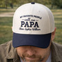 Embroidered Mid Profile Baseball Cap - Papa's Favorite Gift Topper Embroidered Mid Profile Baseball Cap - Papa's Favorite Gift Topper