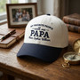 Embroidered Mid Profile Baseball Cap - Papa's Favorite Gift Topper Embroidered Mid Profile Baseball Cap - Papa's Favorite Gift Topper