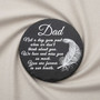Eternal Feather Tribute Dad Memorial Garden Stone with Bracket Eternal Feather Tribute Dad Memorial Garden Stone with Bracket