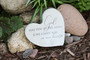 Forever Loved Handcrafted Heart Memorial Garden Stone Forever Loved Handcrafted Heart Memorial Garden Stone