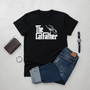 Funny Catfather Embroidered Comfort Colors T-shirt Gift