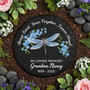 Garden Floral Tribute Dragonfly Memorial Garden Stone