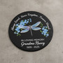 Garden Floral Tribute Dragonfly Memorial Garden Stone