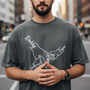 Hand-in-Hand Dad Embroidered Comfort Colors T-shirt