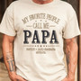 Heartwarming Papa Embroidered Comfort Colors T-shirt Heartwarming Papa Embroidered Comfort Colors T-shirt