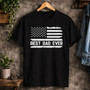 Patriotic Best Dad Ever Embroidered Comfort Colors T-shirt