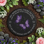 Purple Butterflies Tribute Custom Memorial Garden Stone Slate Purple Butterflies Tribute Custom Memorial Garden Stone Slate