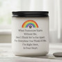 Rainbow Bridge Pet Memorial Soy Wax Candle 9oz Dog Loss Gift