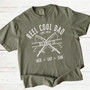 Reel Cool Dad Fishing Embroidered Comfort Colors T-shirt
