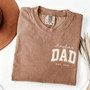 Treasured Dad Names Embroidered Comfort Colors T-shirt