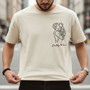 Treasured Father Moments Custom Embroidered Comfort Colors T-shirt